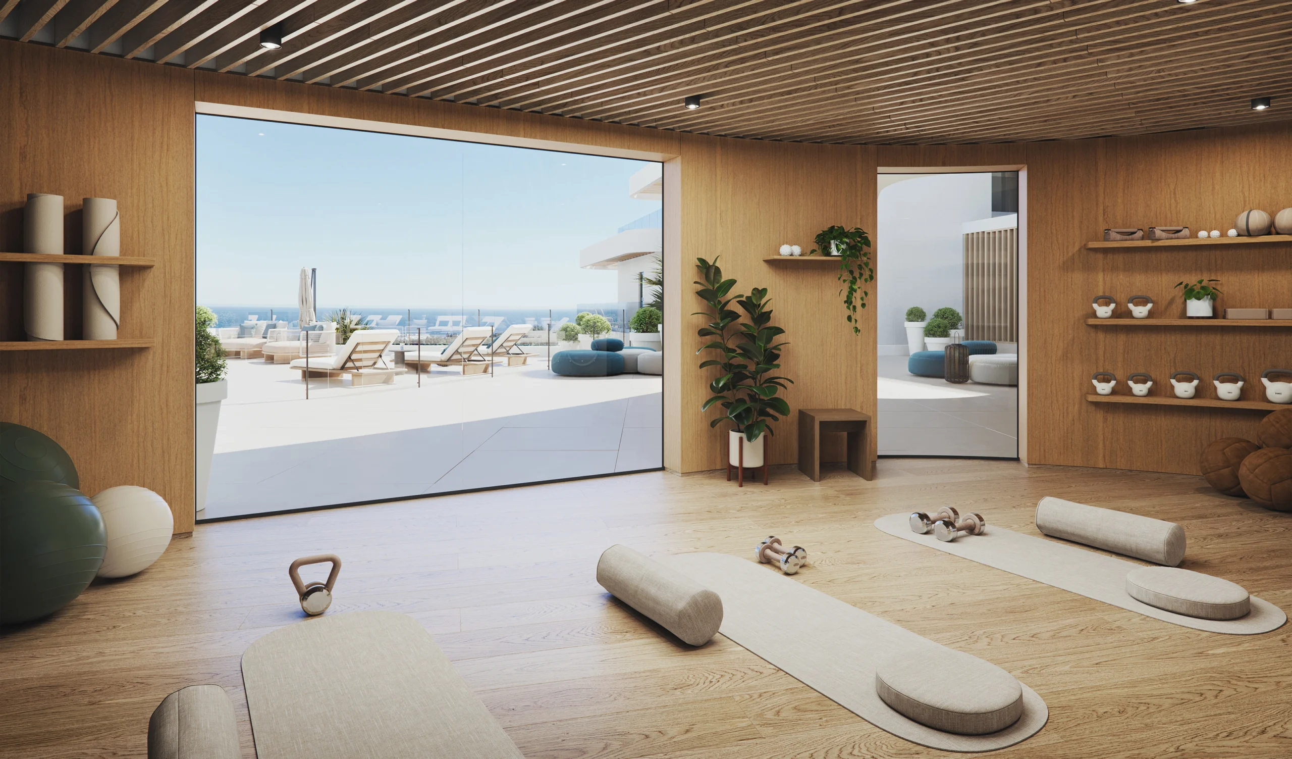Yoga Room – 360 by Cordia Apartments for Sale Mijas