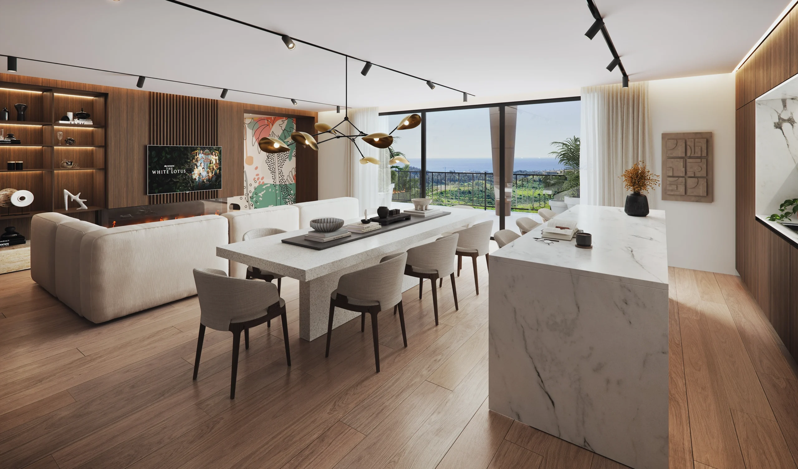 dining area apartments for sale Mijas 360 by Cordia