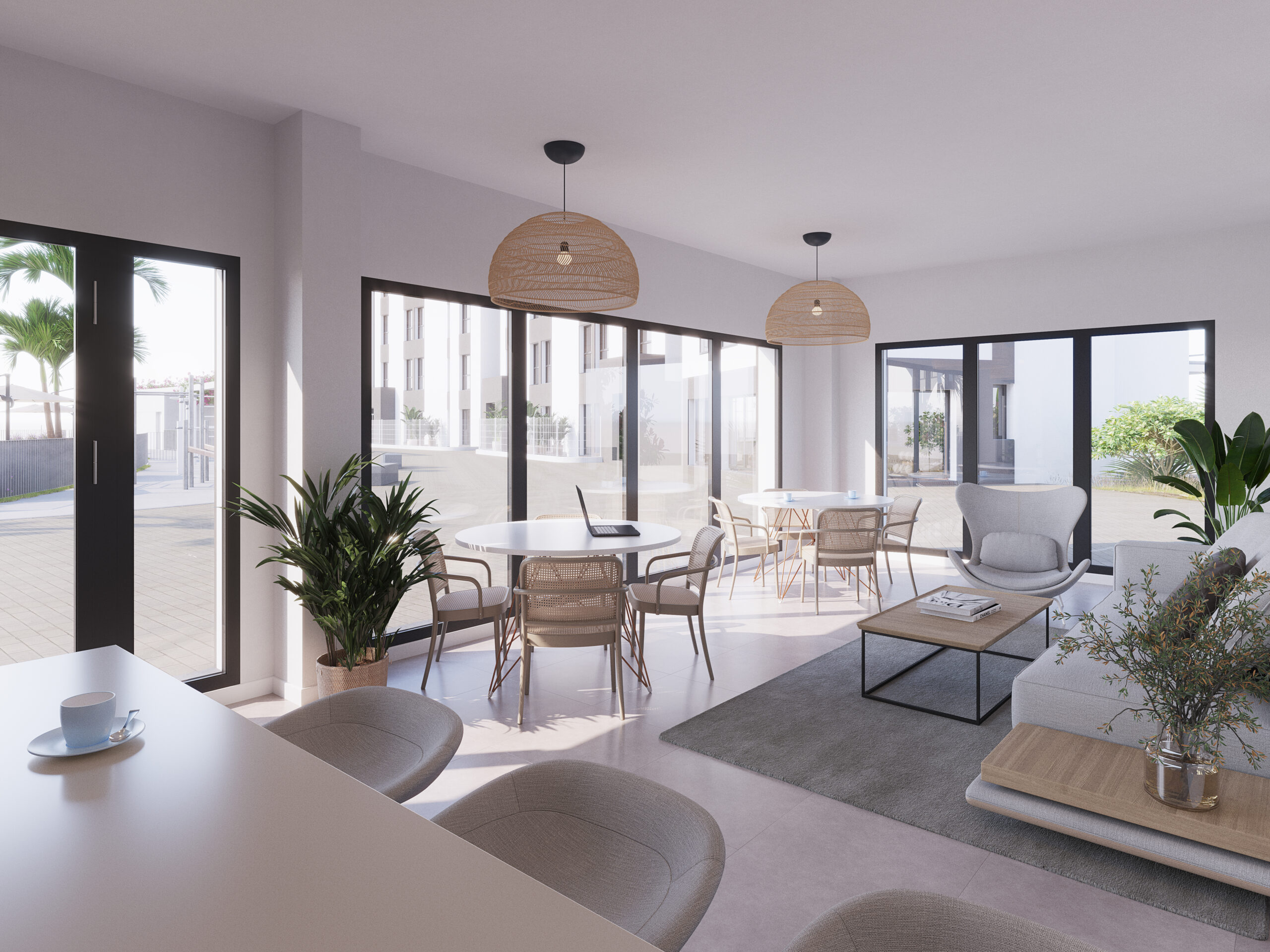 living room Hipódromo apartments for sale Mijas
