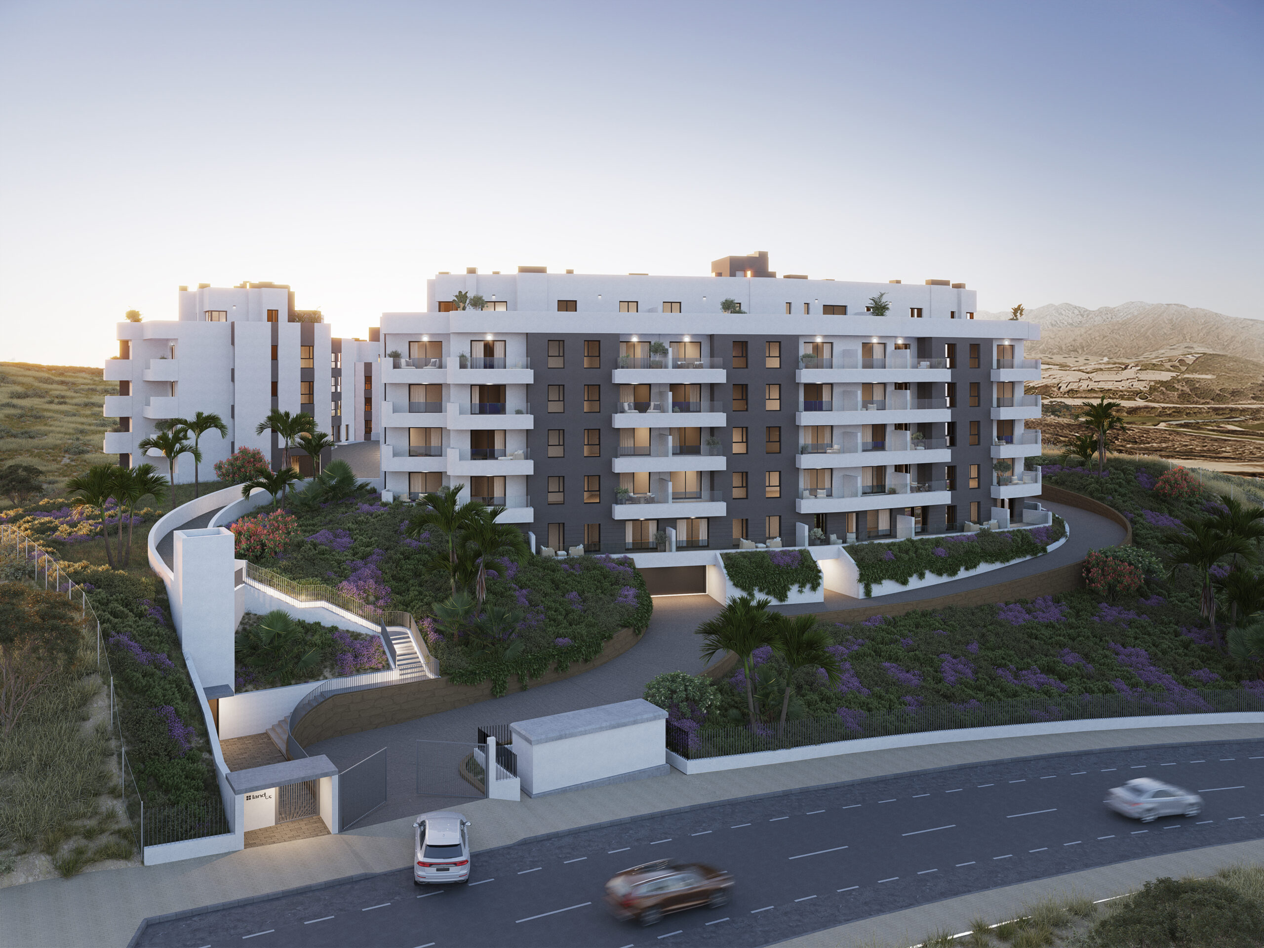 outside view Hipódromo apartments for sale Mijas
