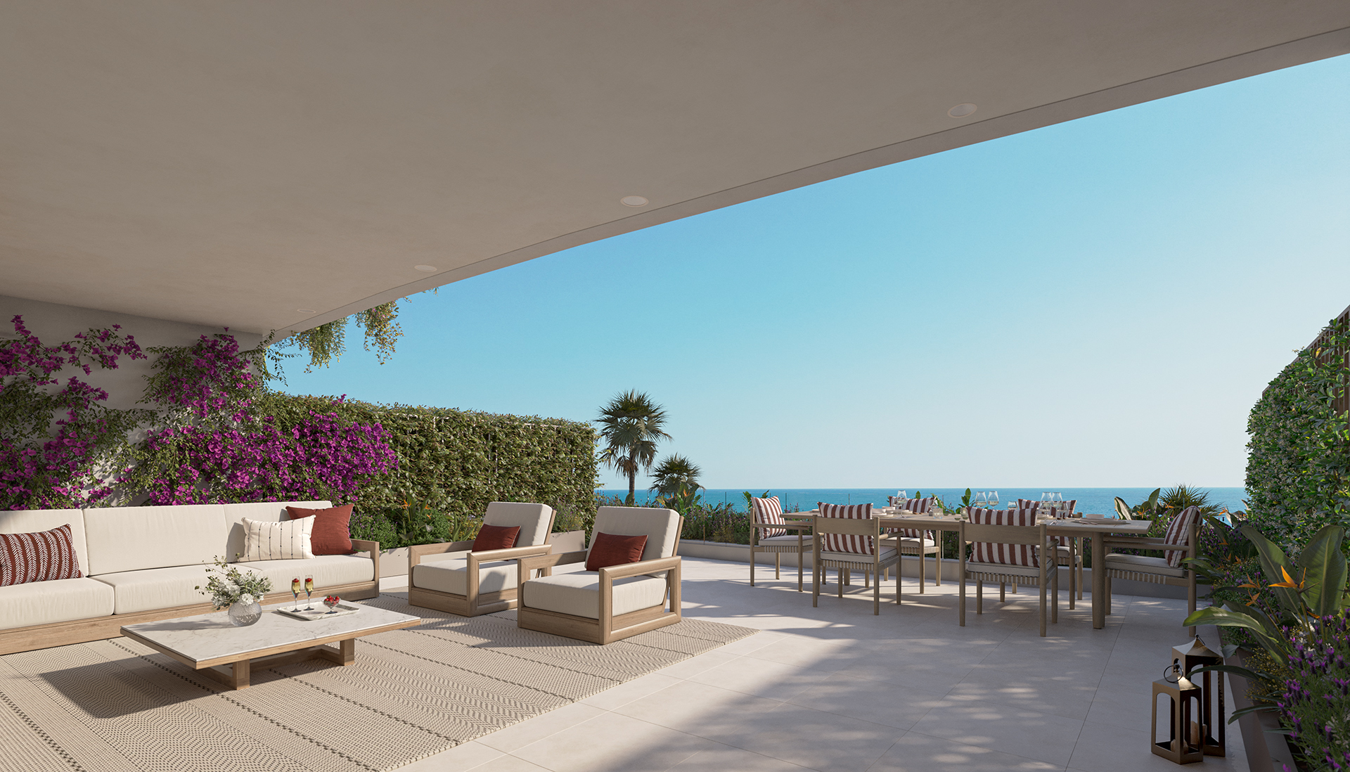 terrace Casatalaya apartments for sale Benalmádena