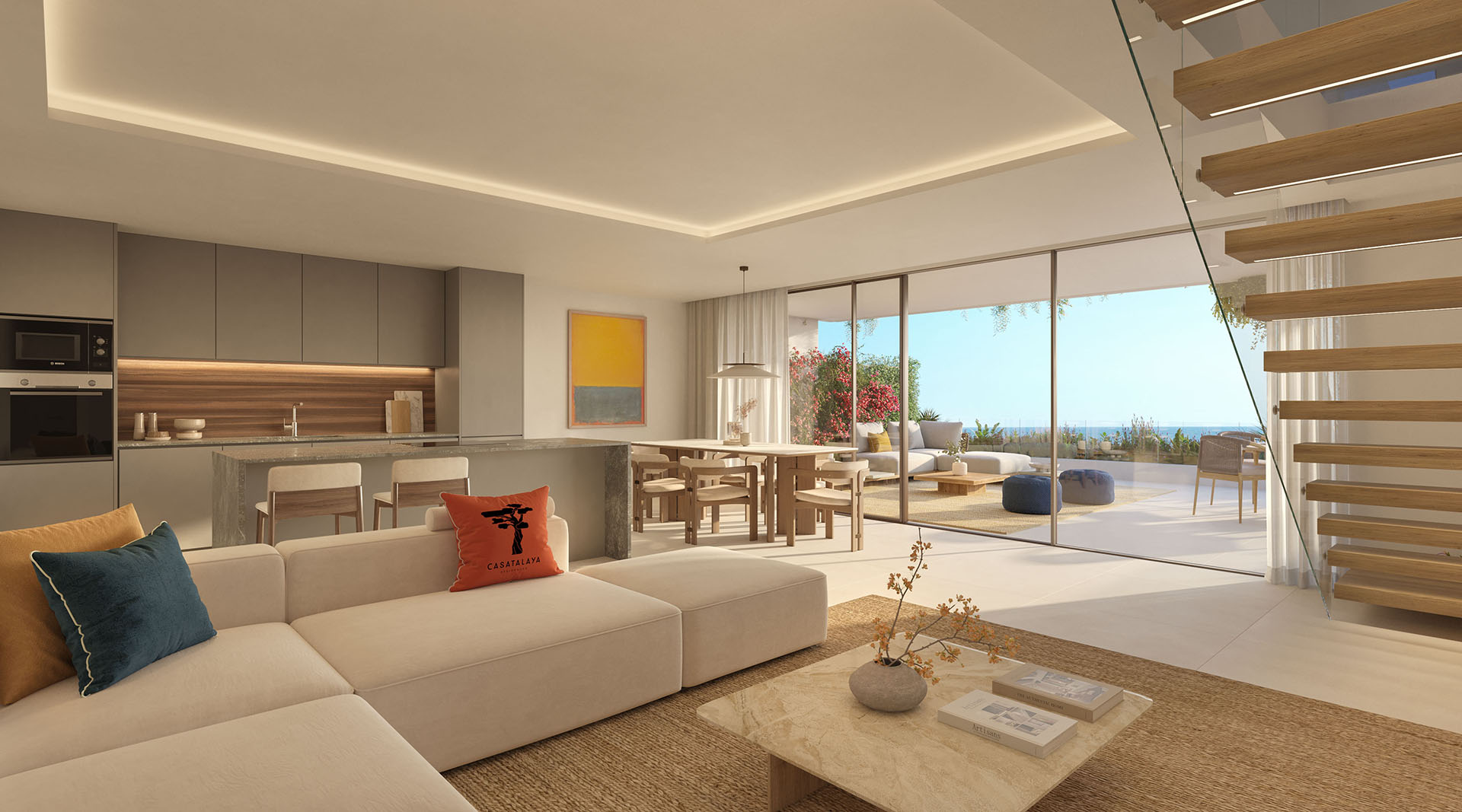 living room Casatalaya apartments for sale Benalmádena