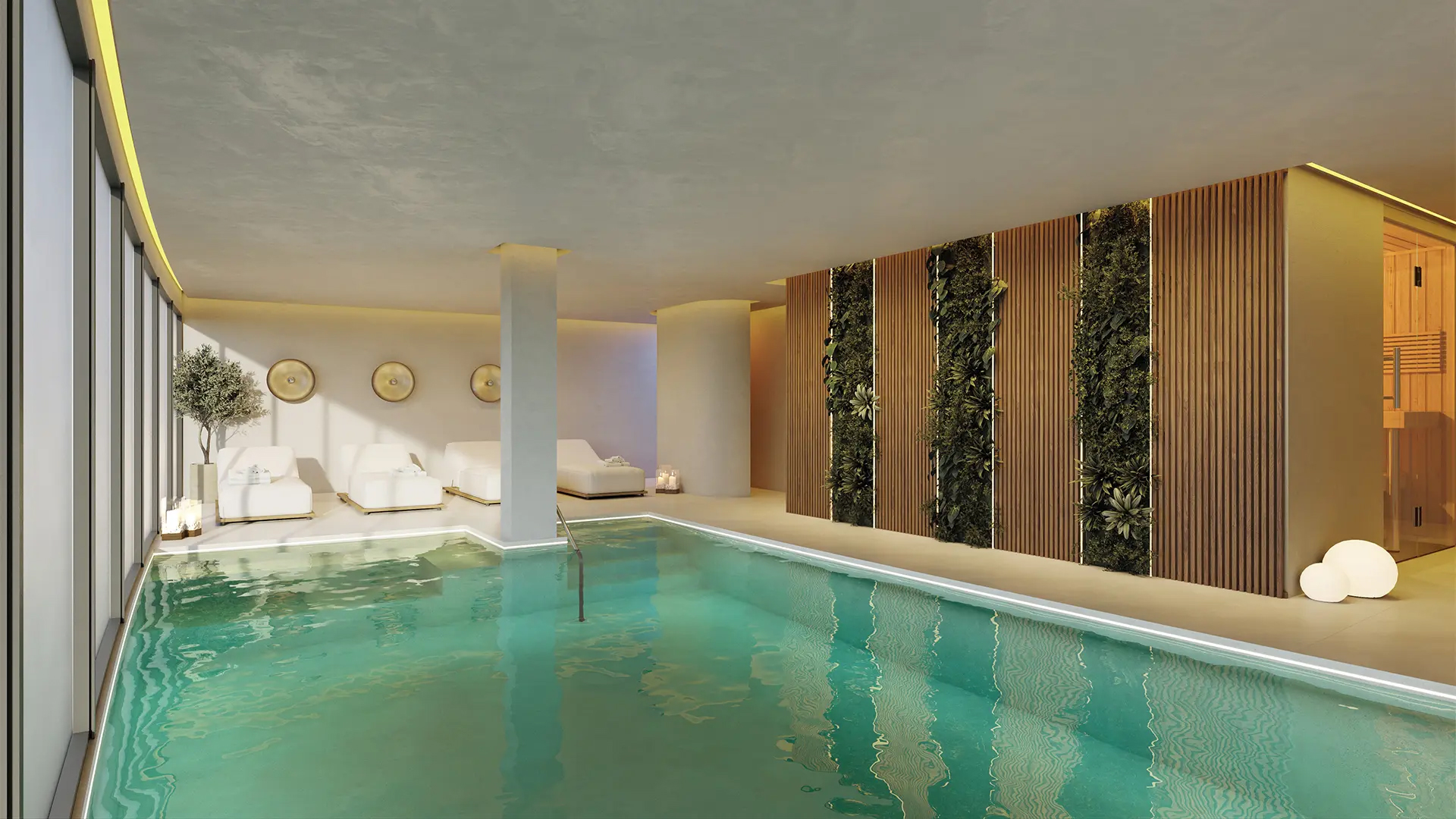 binnenzwembad Evoque Residences Fuengirola gemeenschap