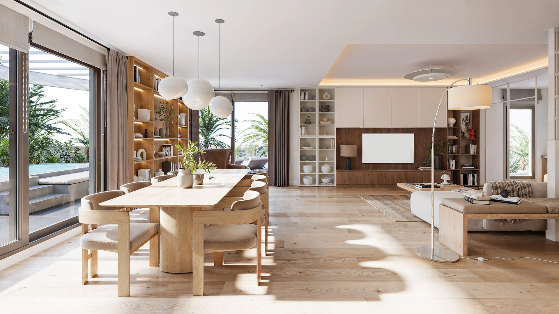 living room Lakun Mijas apartments for sale