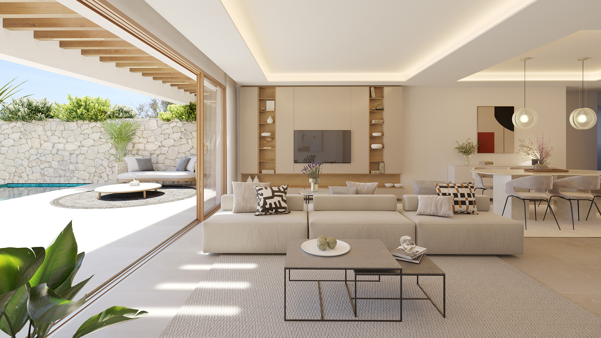 Luxury living room Elysea Suites Costa del Sol