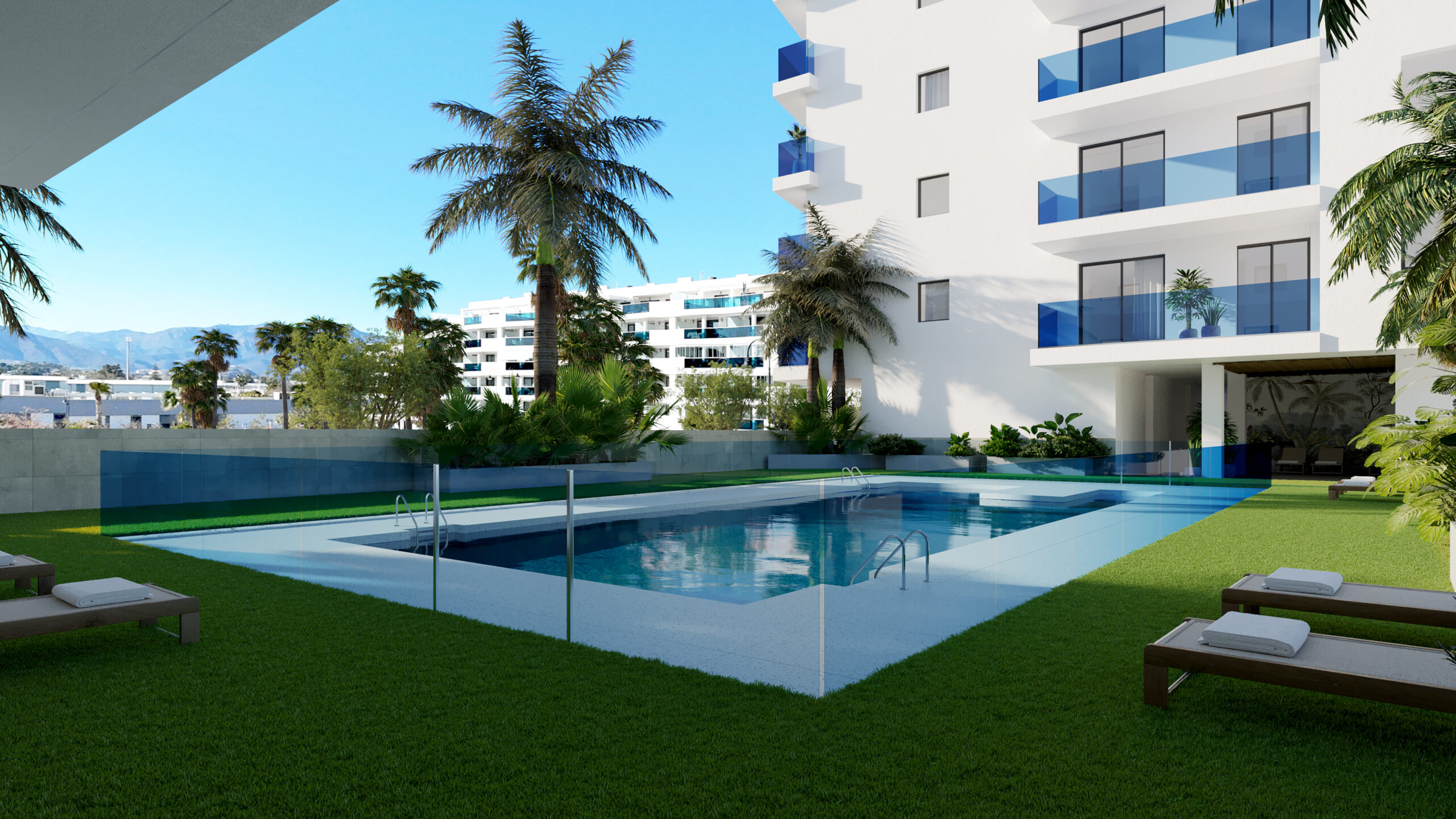 Swimmingpool ved Laguna One Mijas